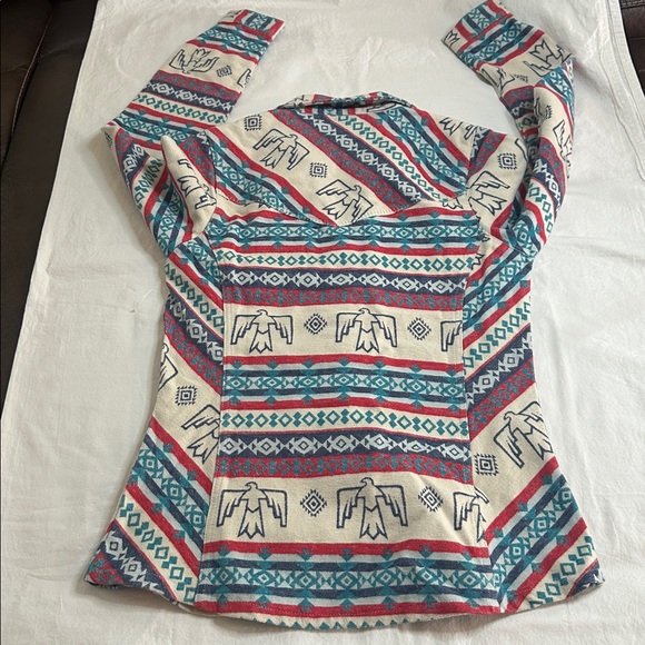 OUTBACK TRADING CO Lorelei Southwesters Thunderbird Print Performance Shirt S/M - Picture 11 of 11